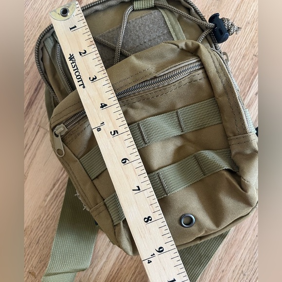 Tactical Military Style Crossbody Bag Army Green - Picture 11 of 11
